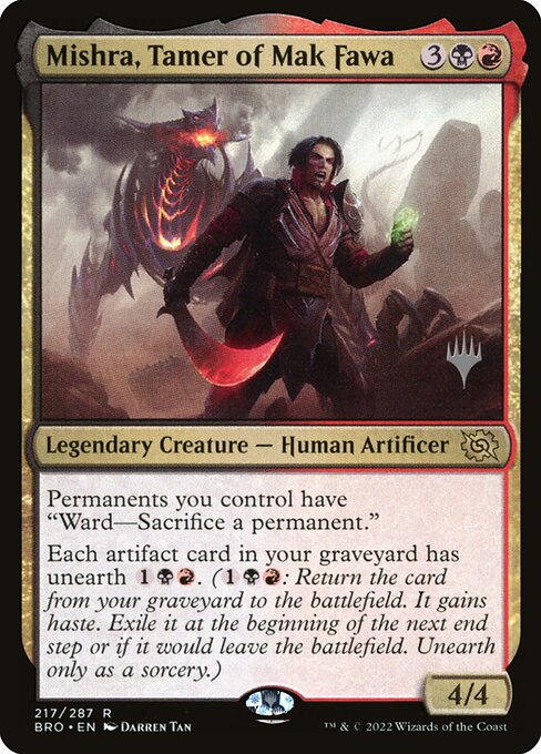 Mishra, Tamer of Mak Fawa - The Brothers' War Promos