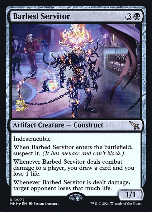 Barbed Servitor - Murders at Karlov Manor Promos - Promo Foil