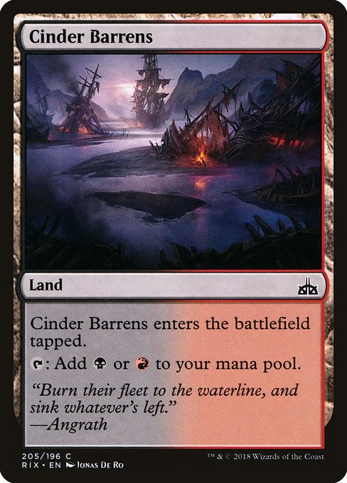 Cinder Barrens - Rivals of Ixalan