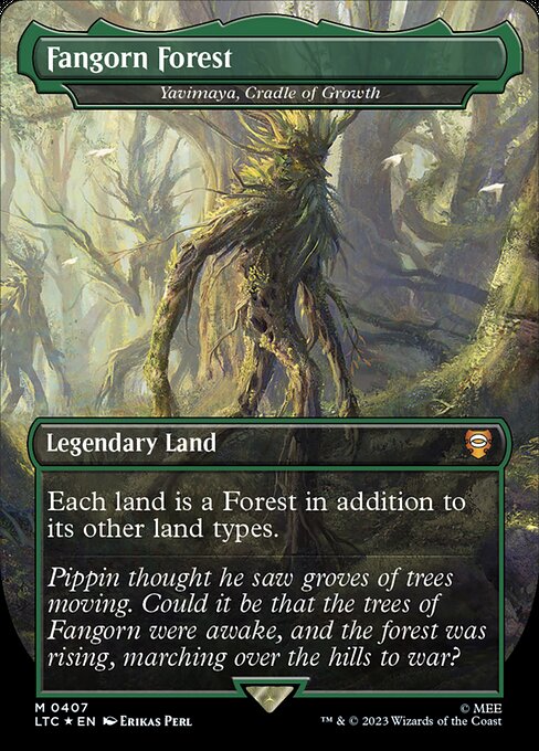 Fangorn Forest (Yavimaya, Cradle of Growth) - Tales of Middle-earth Commander - Surge Foil