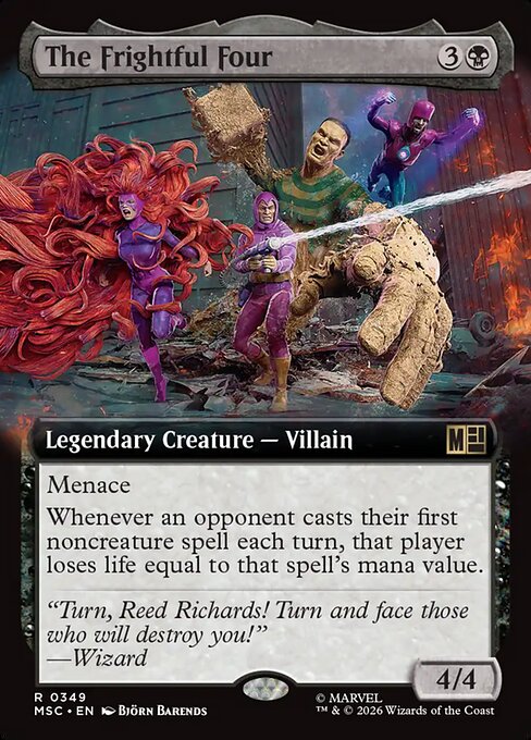 The Frightful Four - Marvel Super Heroes Commander - Extended Art