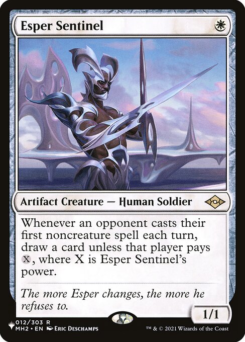 Esper Sentinel - The List