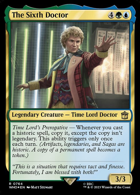 The Sixth Doctor - Doctor Who - Surge Foil