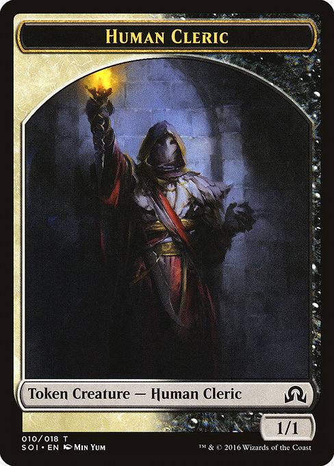 Human Cleric - Shadows over Innistrad Tokens