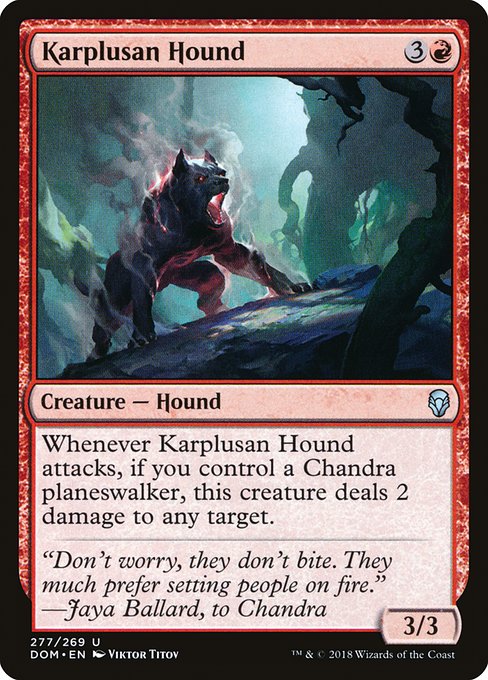 Karplusan Hound - Dominaria