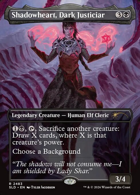 Shadowheart, Dark Justiciar - Secret Lair Drop - Borderless