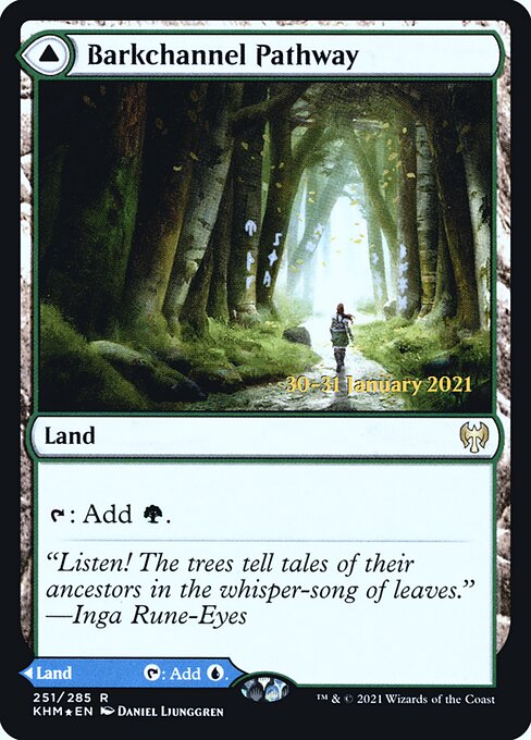 Barkchannel Pathway // Tidechannel Pathway - Kaldheim Promos - Promo Foil