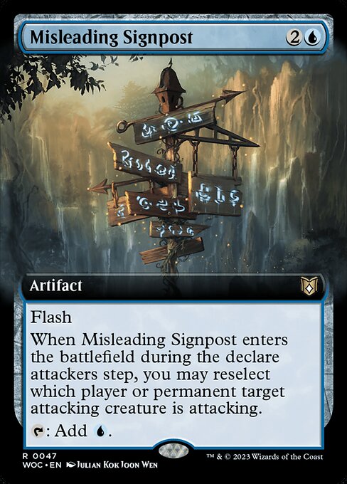 Misleading Signpost - Wilds of Eldraine Commander