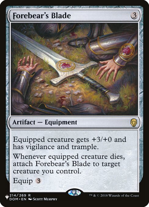 Forebear's Blade - The List