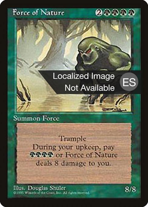 Fuerza de la naturaleza (Force of Nature) - Fourth Edition Foreign Black Border