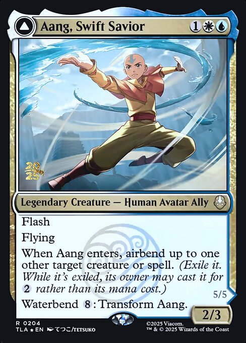 Aang, Swift Savior // Aang and La, Ocean's Fury - Avatar: The Last Airbender Promos