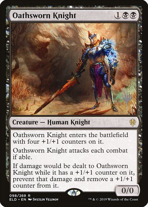 Oathsworn Knight - Throne of Eldraine Promos