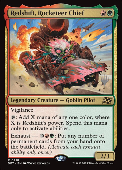 Redshift, Rocketeer Chief - Aetherdrift Promos