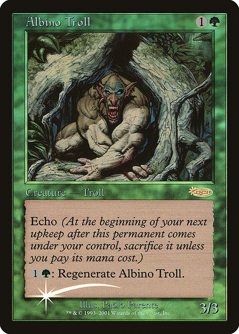 Albino Troll - Friday Night Magic 2002 - Promo Foil