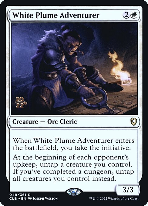 White Plume Adventurer - Battle for Baldur's Gate Promos - Promo Foil