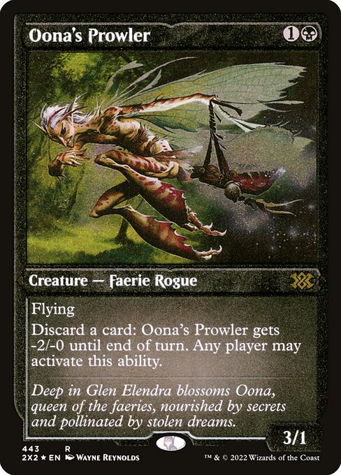 Oona's Prowler - Double Masters 2022 - Etched Foil