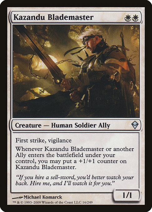 Kazandu Blademaster - Zendikar