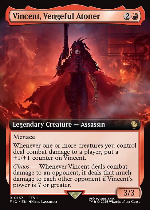 Vincent, Vengeful Atoner - Final Fantasy Commander - Extended Art