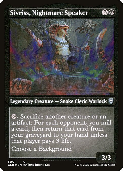 Sivriss, Nightmare Speaker - Commander Legends: Battle for Baldur's Gate - Etched Foil