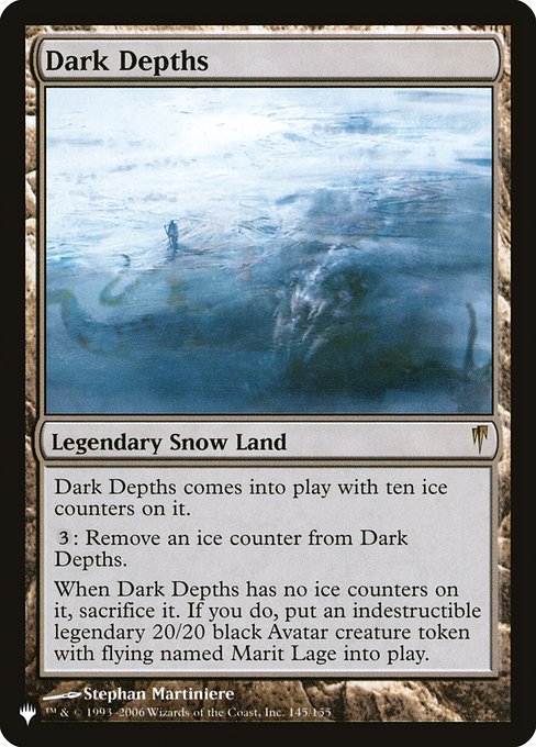 Dark Depths - The List