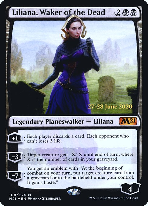 Liliana, Waker of the Dead - Core Set 2021 Promos - Promo Foil