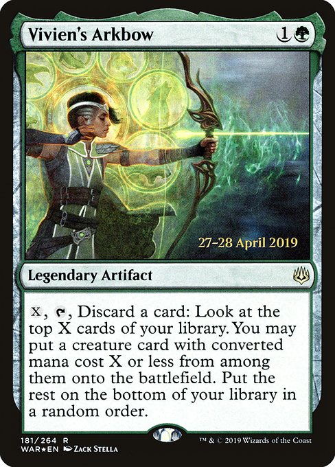 Vivien's Arkbow - War of the Spark Promos