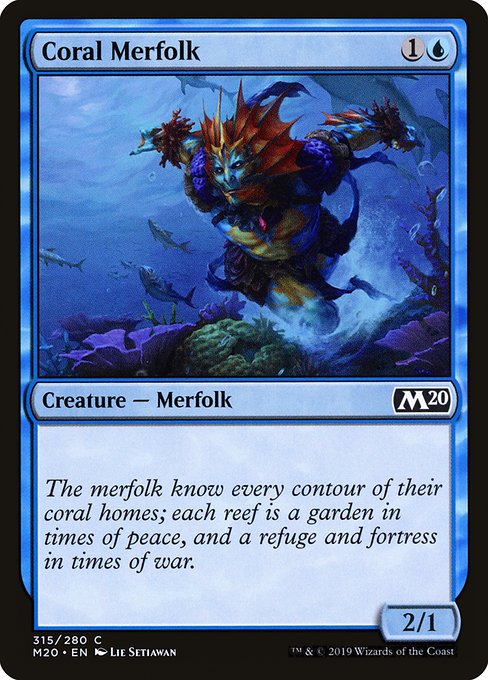 Coral Merfolk - Core Set 2020