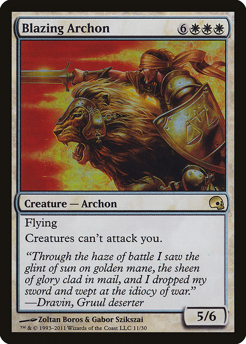 Blazing Archon - Premium Deck Series: Graveborn - Promo Foil