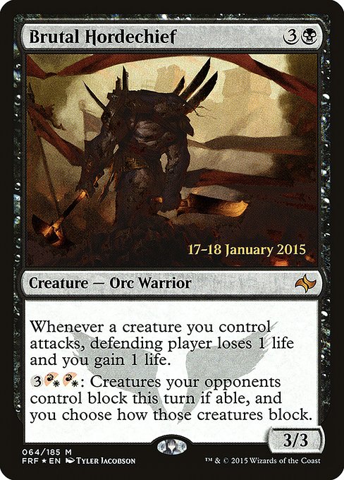 Brutal Hordechief - Fate Reforged Promos - Promo Foil