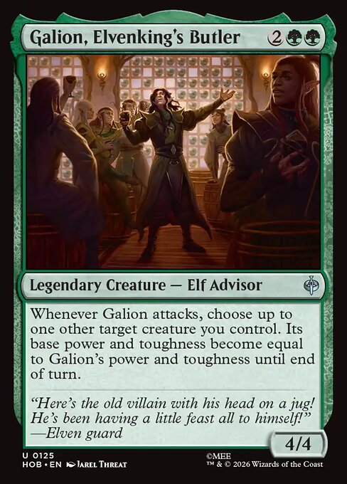 Galion, Elvenking's Butler - The Hobbit