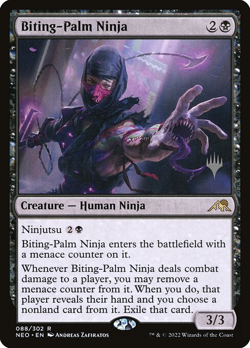 Biting-Palm Ninja - Kamigawa: Neon Dynasty Promos