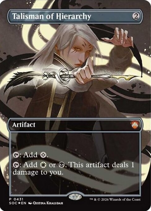 Talisman of Hierarchy - Secrets of Strixhaven Commander - Borderless