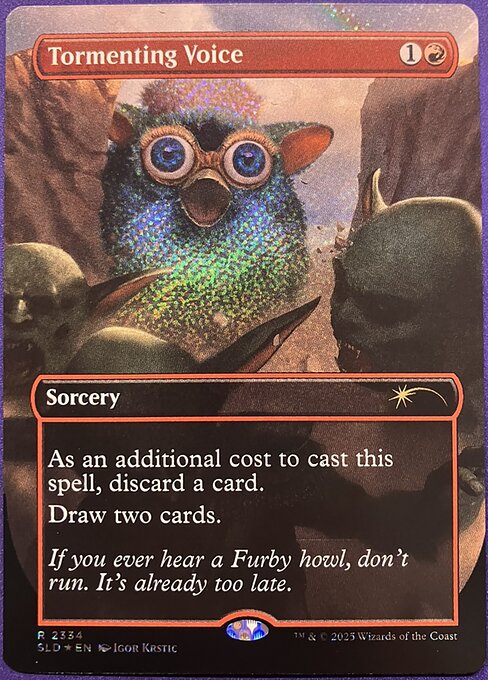 Tormenting Voice - Secret Lair Drop - Confetti Foil, Borderless