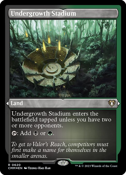 Undergrowth Stadium - Commander Masters - Etched Foil