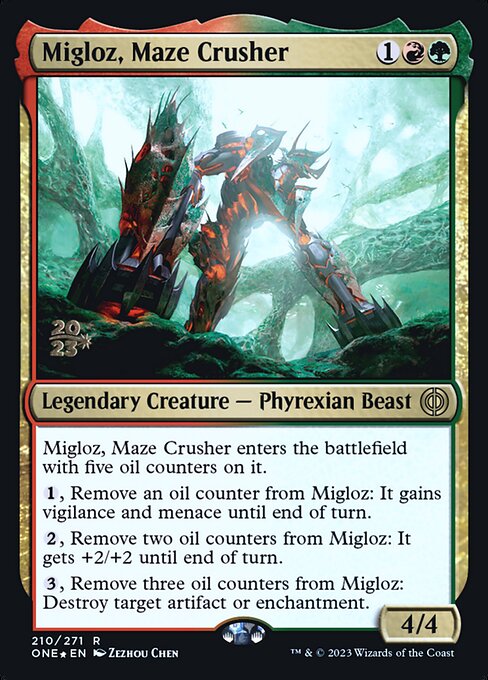 Migloz, Maze Crusher - Phyrexia: All Will Be One Promos