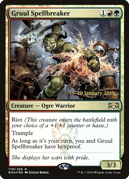 Gruul Spellbreaker - Ravnica Allegiance Promos