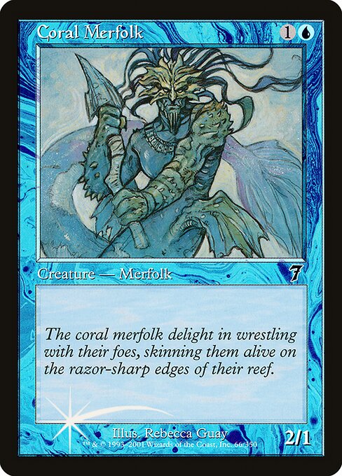 Coral Merfolk - Seventh Edition - Promo Foil