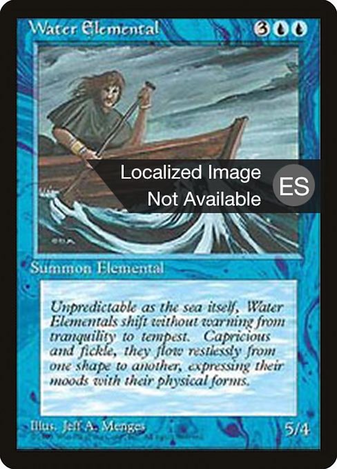 Elemental de agua (Water Elemental) - Fourth Edition Foreign Black Border