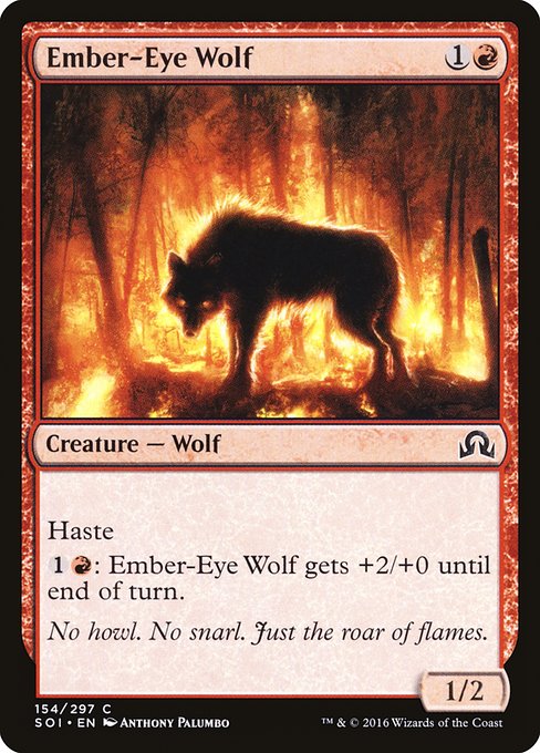 Ember-Eye Wolf - Shadows over Innistrad