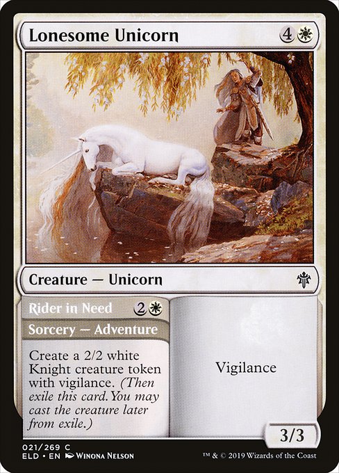 Lonesome Unicorn // Rider in Need - Throne of Eldraine