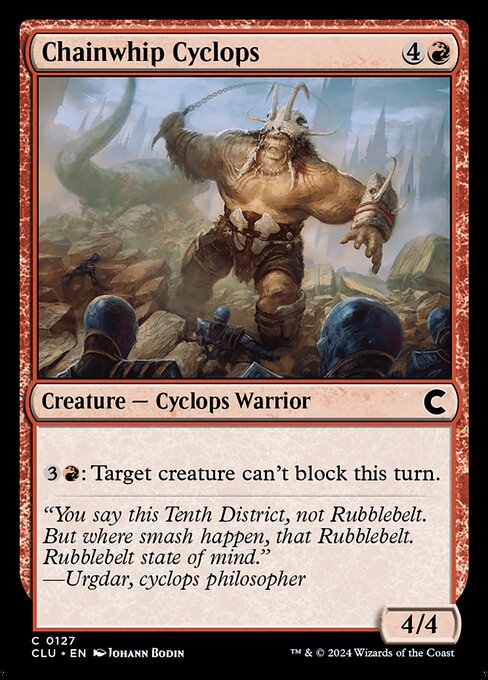 Chainwhip Cyclops - Ravnica: Clue Edition