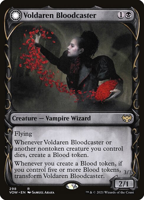Voldaren Bloodcaster // Bloodbat Summoner - Innistrad: Crimson Vow - Showcase