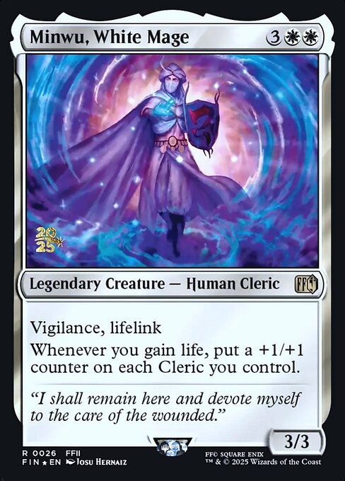 Minwu, White Mage - Final Fantasy Promos