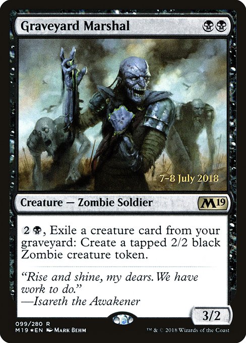 Graveyard Marshal - Core Set 2019 Promos
