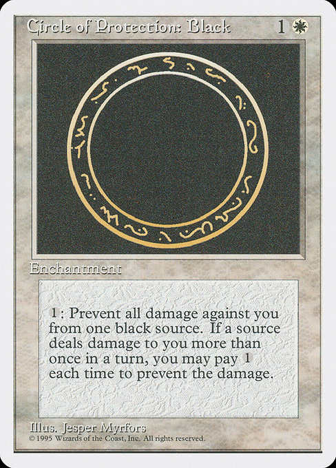 Circle of Protection: Black - Fourth Edition