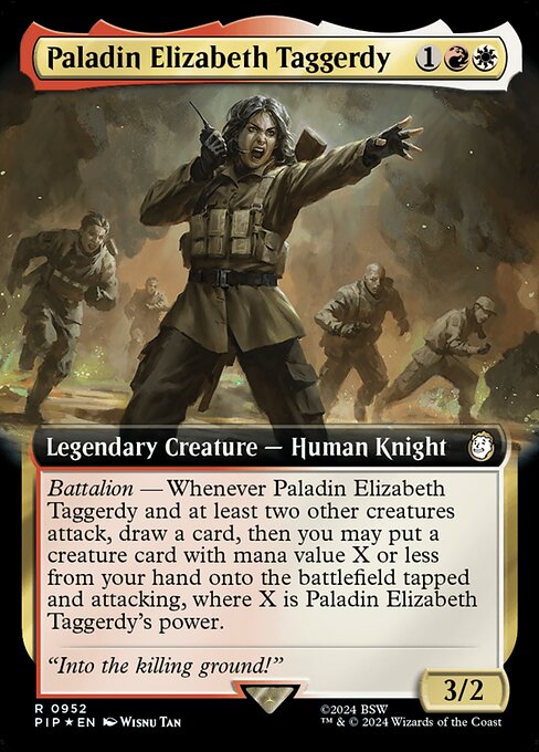 Paladin Elizabeth Taggerdy - Fallout - Surge Foil, Extended Art
