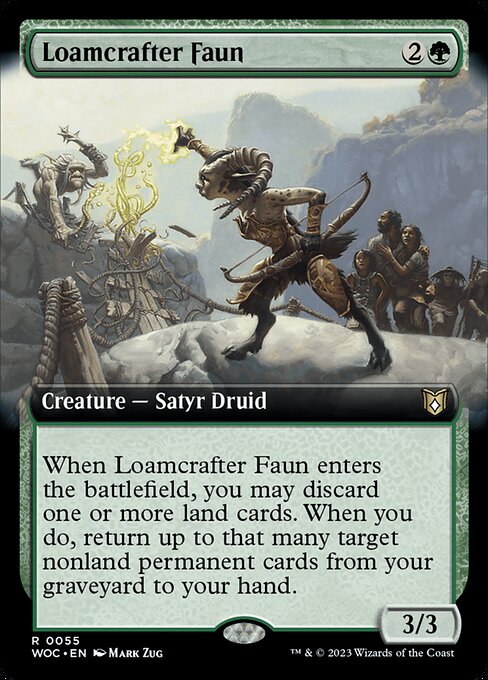 Loamcrafter Faun - Wilds of Eldraine Commander - Extended Art