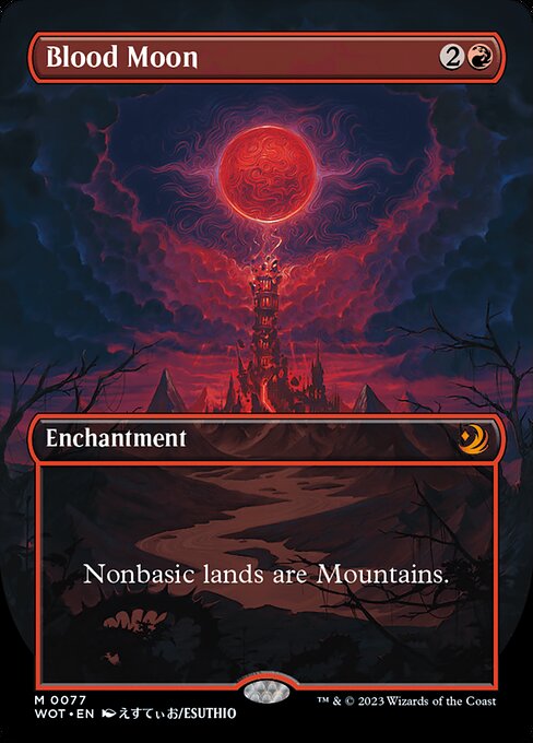 Blood Moon - Wilds of Eldraine: Enchanting Tales - Borderless