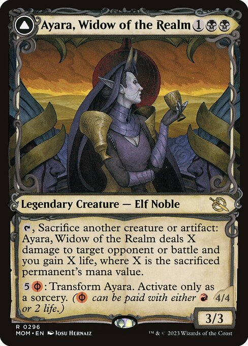 Ayara, Widow of the Realm // Ayara, Furnace Queen - March of the Machine - Showcase
