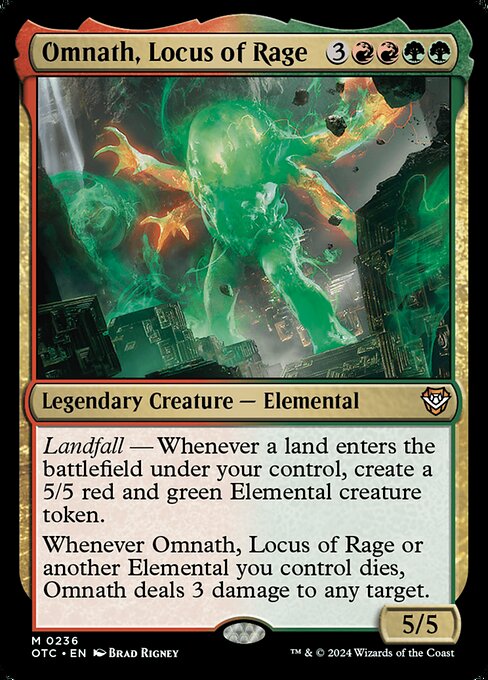 Omnath, Locus of Rage - Outlaws of Thunder Junction Commander